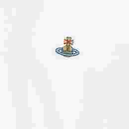 ◆당일◆25SS ORB 로고 자수 클래식 티셔츠 화이트 3G010013 J001M A401