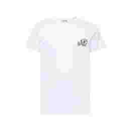 ◆당일◆25FW 더블 로고 패치 티셔츠 화이트 8C000 76 8390Y 001