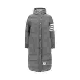 ◆당일◆25FW 사선완장 다운 롱 후드 패딩 자켓 메드그레이 FOD025X 05222 035