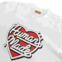 ◆당일◆25FW 하트 그래픽 롱슬리브 티셔츠 화이트 HM29CS021 WHITE
