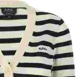 ◆당일◆25FW 가엘 GAELLE 로고 스트라이프 가디건 블랙화이트 COGDK F22312 TAI