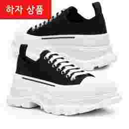 ◆하자◆트레드 슬릭 스니커즈 블랙/화이트 604257 W4MV2 1070