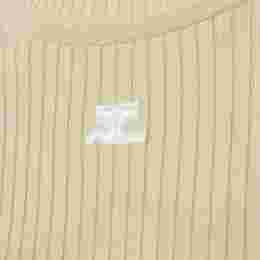 ◆당일◆24SS 로고 자수 리에디션 하이넥 니트탑 샌드 PERMPU022FI0001 1007