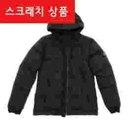 ◆스크래치◆여성 와펜 후드 패딩 자켓 블랙 711640133 V0029
