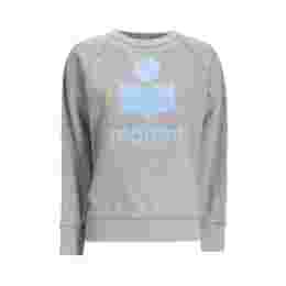 ◆당일◆25FW 밀리니 MILLYNY 벨벳 로고 맨투맨 그레이/아이스블루 SW0160FA A1M07E GYIB