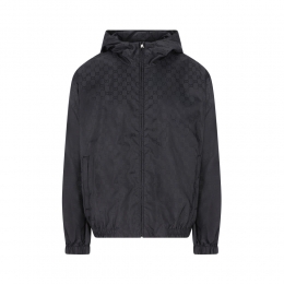 26SS GG 로고 패턴 나일론 후드자켓 네이비 860948 ZASZD 4440