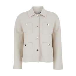 ◆당일◆26SS SMMARMONIOSO 4포켓 블렌드 저지 자켓 아이보리 2619911051 001