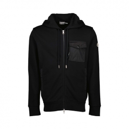 ◆당일◆25FW 로고 패치 원 포켓 후드집업 블랙 8G000 72 89A8F 999