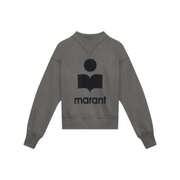 ◆당일◆26SS 모비 MOBY 벨벳 로고 맨투맨 슬레이트 SW0003FA A1M07E 02SE