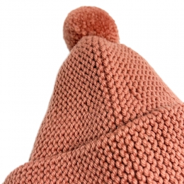 ◆키즈◆키즈 가터 방울 비니 로즈우드 K1079F25 641