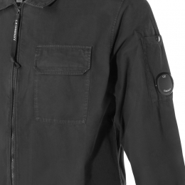 ◆당일◆26SS 렌즈 와펜 개버딘 집업 오버셔츠 자켓 블랙 RCCMOS705A 110143G 999