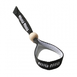 ◆당일◆25FW 로고 패브릭 브레이슬릿 블랙 5IB339 2DKT F0002