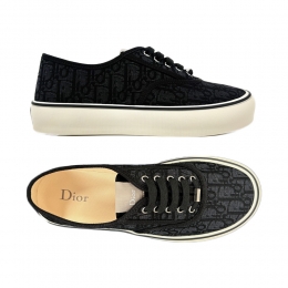 26SS 솔트윈드 오블리크 자카드 스니커즈 블랙/화이트 3SN348ZSA H960