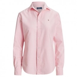 ◆당일◆25FW 포니 로고 자수 옥스퍼드 셔츠 핑크 211891377 002