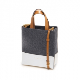 ◆당일◆로고 컬러블록 토트&숄더백 그레이/화이트 SHMP0039Q0 P5070 ZO281