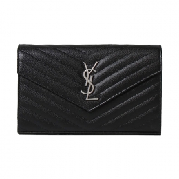 ◆당일◆25FW 은장 모노그램 마틀라세 체인백 블랙 377828 BOW02 1000