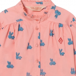 ◆키즈◆22FW 키즈 로고 래빗 셔츠 핑크 F22048 152DE