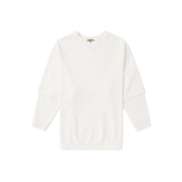 ◆15주년◆시즌4 더블 슬리브 맨투맨 화이트 KW4W212 108