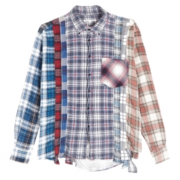 ◆11주년◆포켓 패치 코튼 체크 셔츠 GL290 MULTI