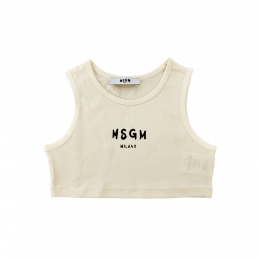 여성 크롭 저지 탑 크림 S6MSJGTO011 013