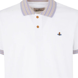 ◆당일◆24SS ORB 로고 스트라이프 폴로 티셔츠 화이트 2H01000A J0009 A401