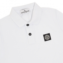 ◆키즈◆키즈 로고 패치 반팔 카라티 화이트 K1S16 2200002 S0018 V1001