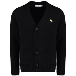 ◆당일◆23FW 폭스 패치 브이넥 가디건 블랙 HM00501KT1006 P199