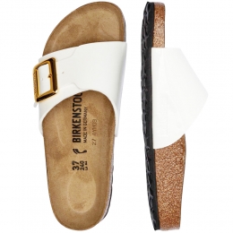 ◆당일◆25SS 카탈리나 쿠션 버클 네로우핏 샌들 페이던트화이트 1029437 PATENT WHITE