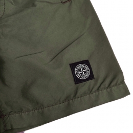 ◆키즈◆키즈 로고 패치 스윔 숏팬츠 카키 8016B0346 V0058