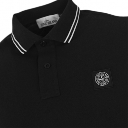 ◆당일◆26SS 로고 패치 슬림핏 폴로 티셔츠 블랙 L1S15 2200010 S0018 V0029