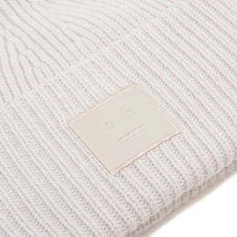 ◆당일◆25FW 라지 페이스 패치 울 비니 라이트그레이 C40425 AAB