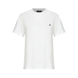 ◆당일◆26SS 베나코 VENACO 자수 로고 티셔츠 화이트 2615971031 001