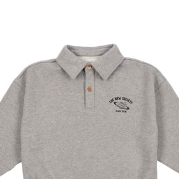 ◆키즈◆24FW 키즈 로고 폴로 맨투맨 미스트멜란지 SATURNO POLO MIST MELANGE
