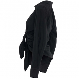 ◆당일◆바히아 드레이프 셔츠 블랙 213SH002 1020 990