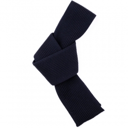 ◆당일◆25FW 골지 울 숏 머플러 네이비블루 SHORT SCARF NAVYBLUE