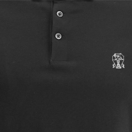 26SS 로고 프린트 폴로 티셔츠 블랙 ME8548788 CGB88