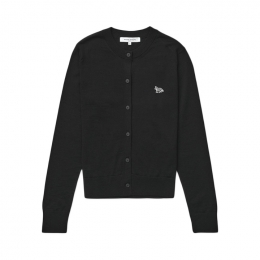 ◆당일◆25FW 여성 베이비 폭스 패치 가디건 블랙 MW00507KT1036 P199