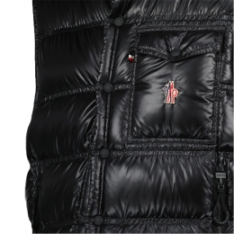 ◆당일◆25FW NANTU 자수 로고 패치 패딩조끼 블랙 1A000 21 597X6 999