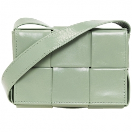 ◆당일◆24SS 인트레치아토 미니 카세트백 뉴세이지 667048 VCQ72 3402