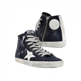 ◆당일◆25FW 여성 프란시 화이트 스타 하이탑 네이비 GWF00113 F000322 50517