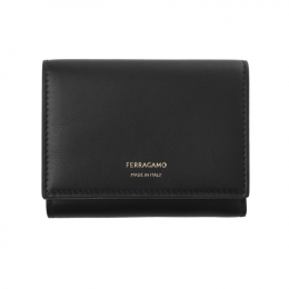 ◆당일◆25FW 로고 투톤 트라이폴드 반지갑 블랙/브라운 22-0867 0779959