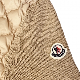 26SS 로고 패치 니트 믹스 패딩자켓 베이지 9B000 36 M5670 22B