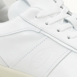 ◆당일◆26SS 로고 패널 레더 스니커즈 화이트 XXM68C0DP30 OV7 B001