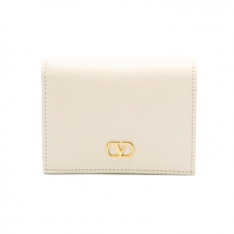 ◆당일◆26SS 시그니처 V 로고 반지갑 아이보리 8W2P0AJ3 SNP I16