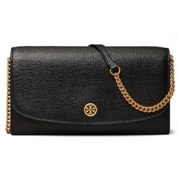 ◆당일◆25SS 로고 로빈슨 체인 월렛&크로스백 블랙 137152 001