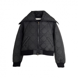 ◆당일◆25FW 로고 자수 까나쥬 퀄팅 다운 자켓 블랙 557C46A2827 9000