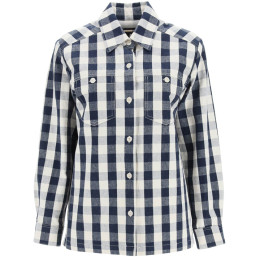 ◆당일◆24SS ISLA 스트라이프 셔츠 자켓 마린 COEXF F02741 IAJ
