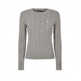 ◆당일◆25FW 여성 포니 자수 니트 그레이 211971795 001