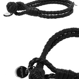 ◆바이스트로◆20SS 인트레치아토 나파 더블 브레이슬릿 블랙 113546 V001D 1000