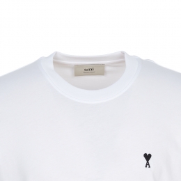 ◆당일◆26SS 블랙 하트 로고 자수 티셔츠 화이트 HTS346 724 100